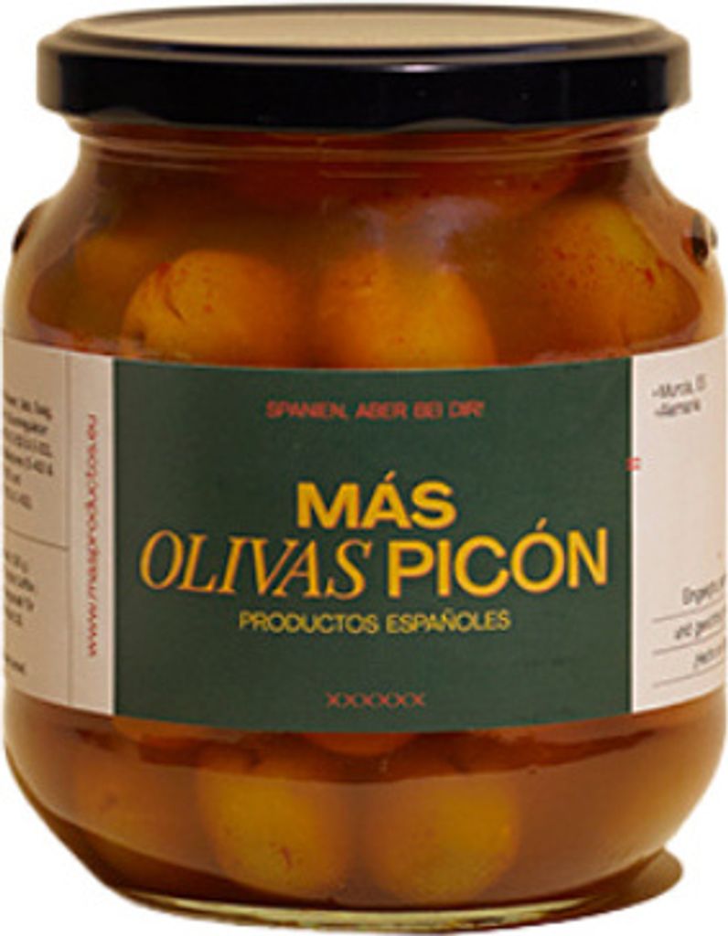 Spanish Pickled Green Olives "Más Picón" Olivas 380g