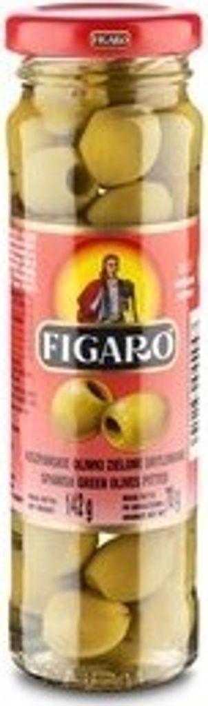 Spanische pasteurisierte grüne Oliven 142G/70G Figaro