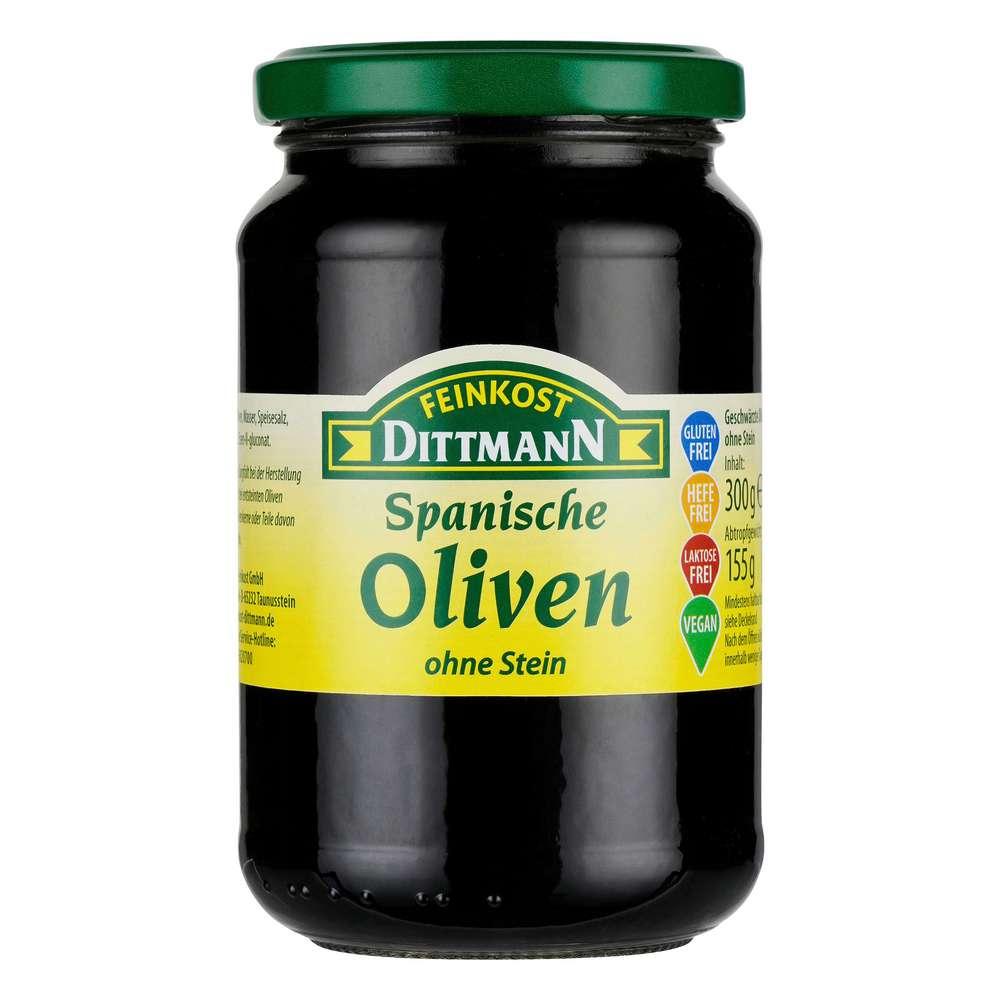 Spanish black olives, pitted