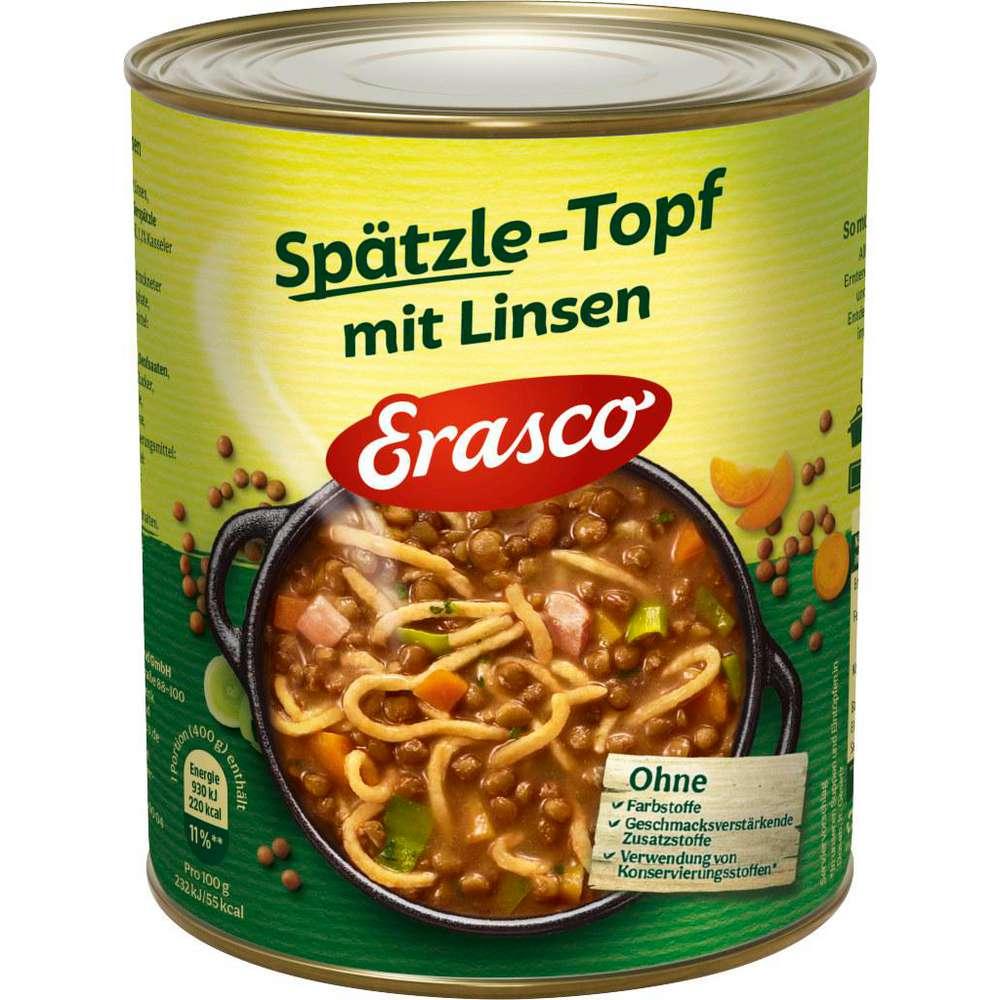 Spätzle pot with lentils