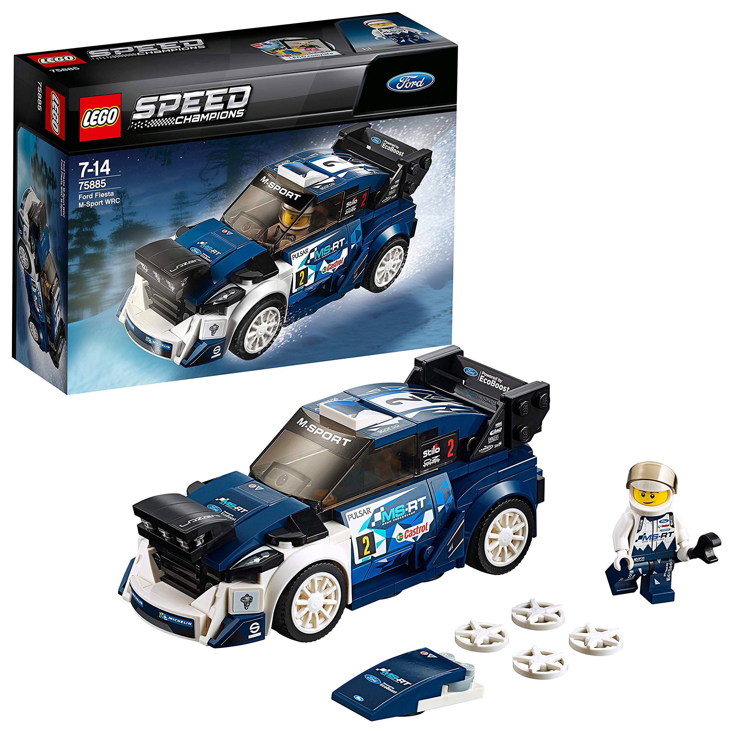 Lego Speed Champions Ford Fiesta M Sport Wrc Construction Toy