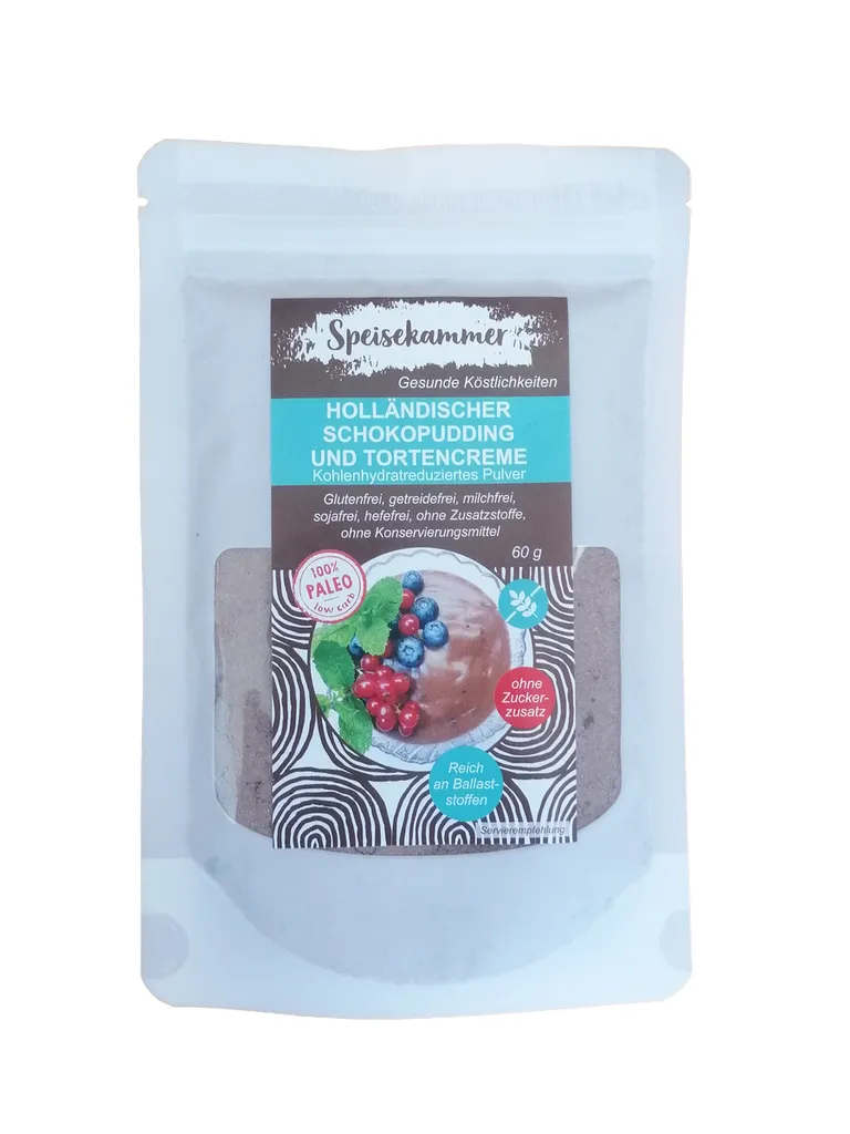 Pantry Dutch Chocolate Pudding and Cake Cream Powder 60 g / gluten-free / paleo / no added sugar / low-carb