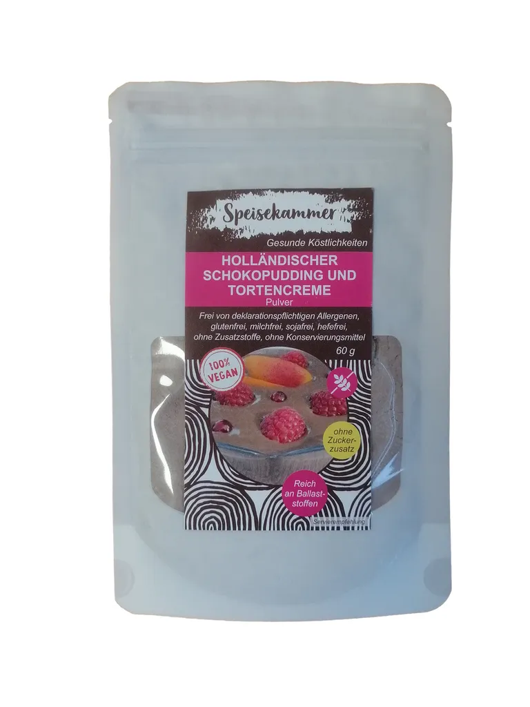 Pantry Vegan Dutch Chocolate Pudding and Cake Cream Powder 60 g / Gluten-free with no added sugar
