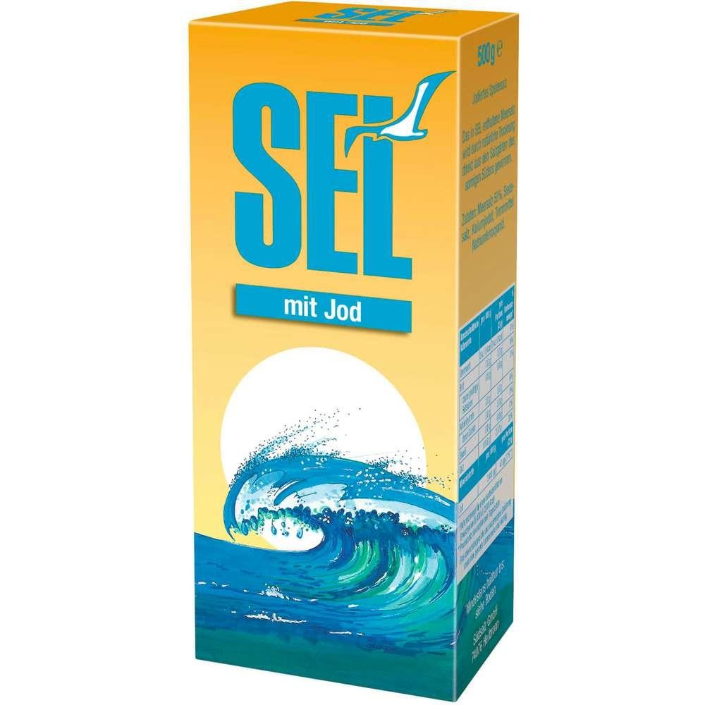 Table salt with sea salt & iodine