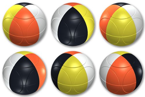 Sphere Contrast Orange, White, Yellow, Black, Level 4 42