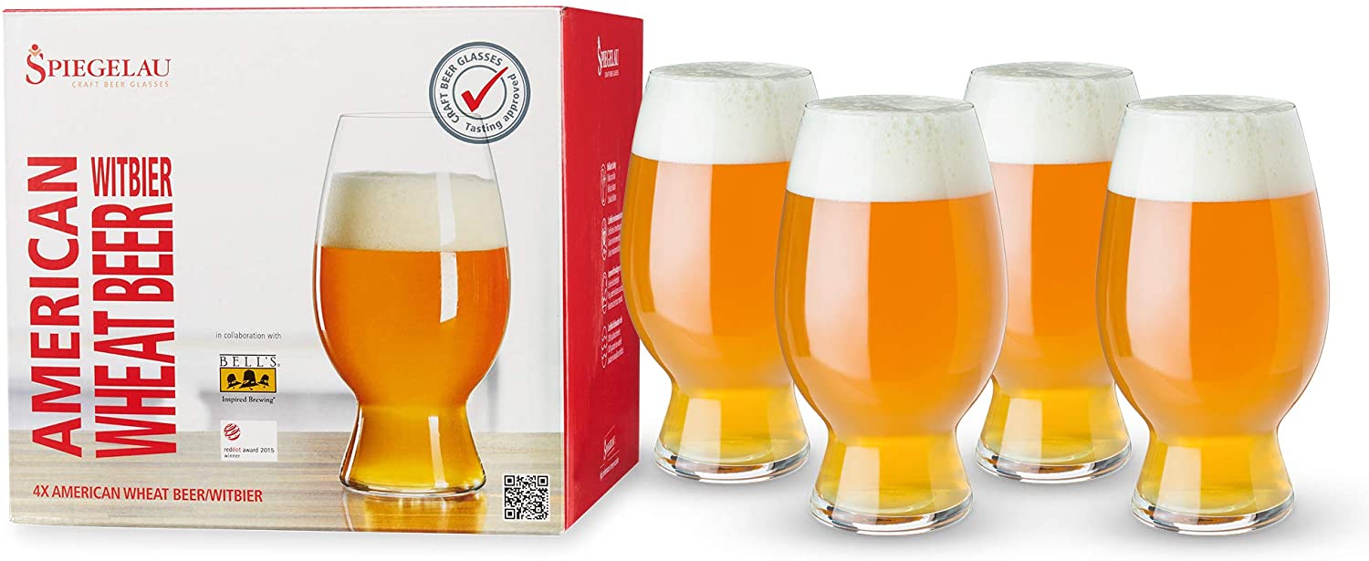 Spiegelau & Nachtmann Spiegelau Craft Beer Glasses, \'Witbier 4 Beer Glasses (4991383)