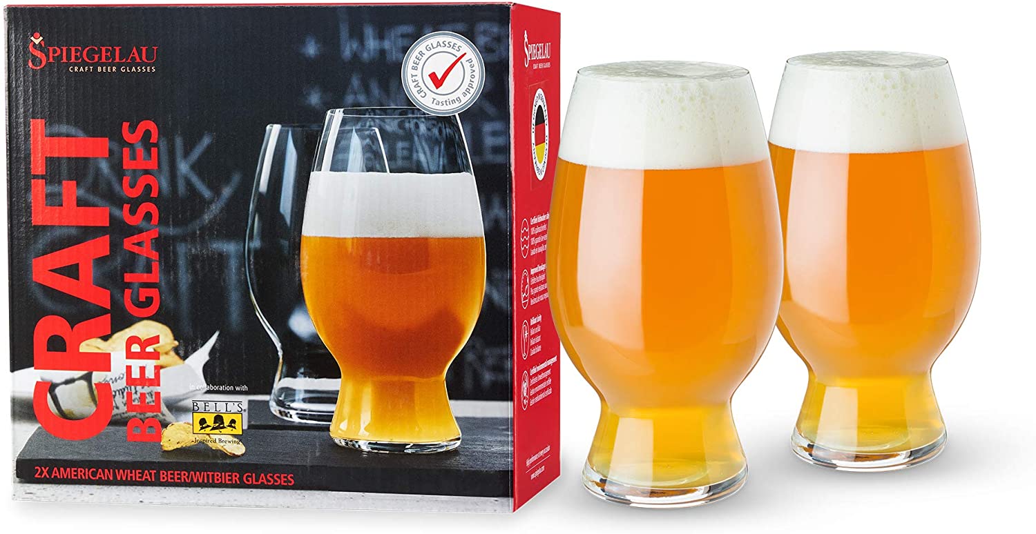 Spiegelau & Nachtmann, Set of 2 American Wheat Beer Glasses, Crystal Glass, 750 ml, Craft Beer Glasses, 4992663