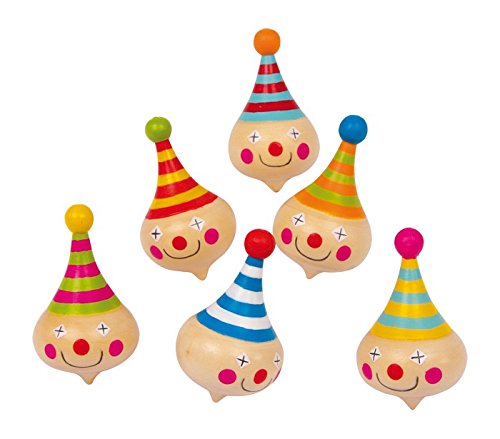 Small Foot by Legler Spinning Top Clown Set Of