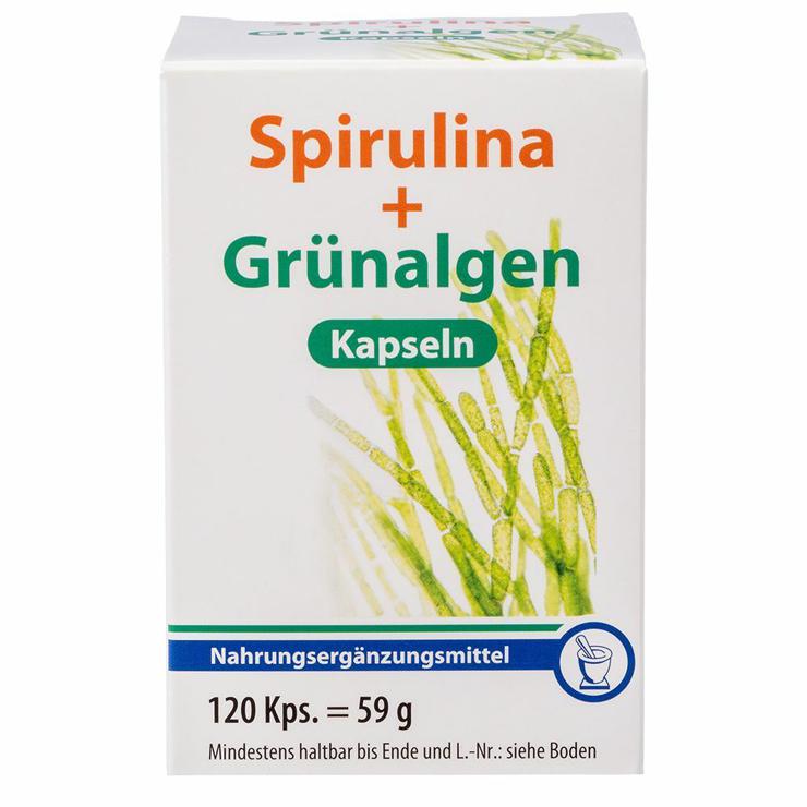 Spirulina + green algae capsules