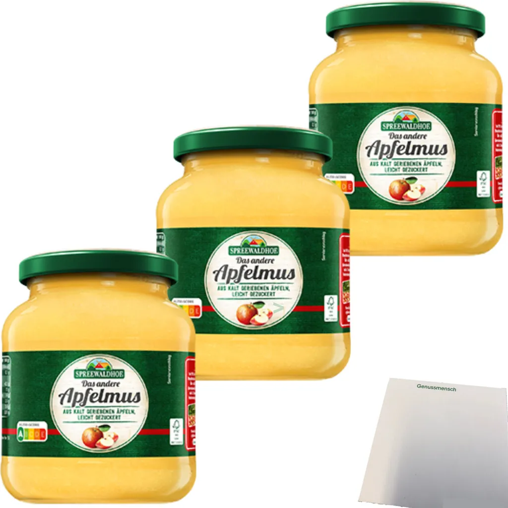 Spreewaldhof The Other Applesauce 3-pack (3x350g jar) + usy Block