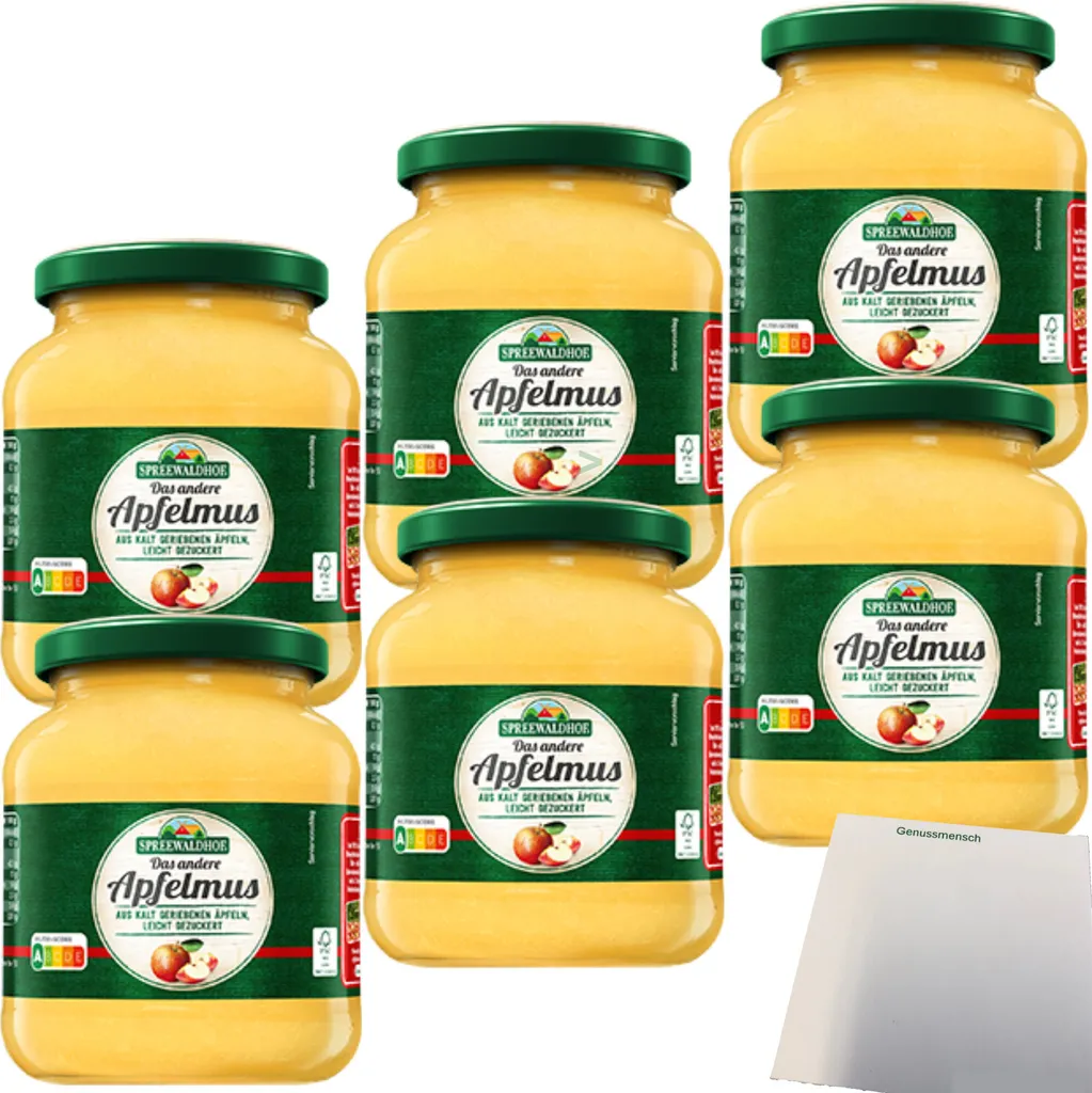 Spreewaldhof The Other Applesauce 6-pack (6x350g jar) + usy Block