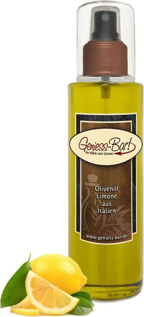 Sprühöl Limone Olivenöl aus Italien 0,26L Sprühflasche sehr aromatisch kaltgepresst Pumpspray