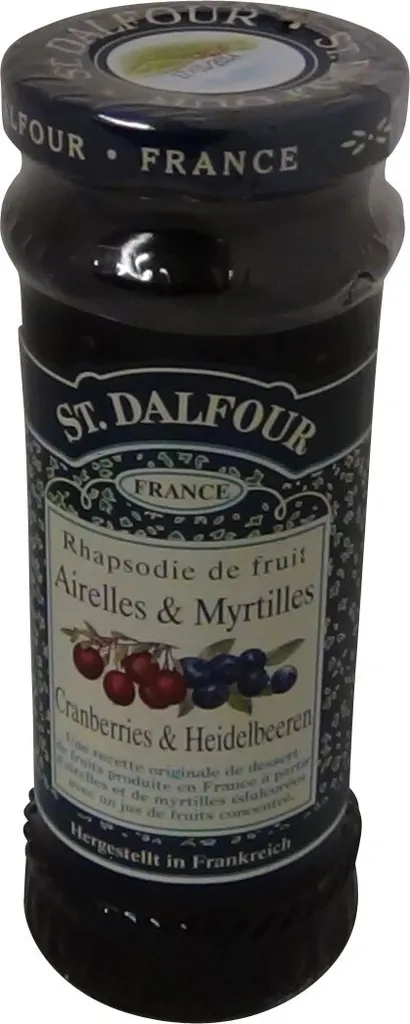 St. Dalfour Fruchtaufstrich Cranberries und Heidelbeeren 280g