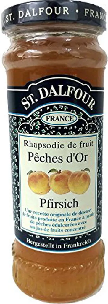 St. Dalfour Fruchtaufstrich Pfirsich Aufstrich Konfitüre 280g