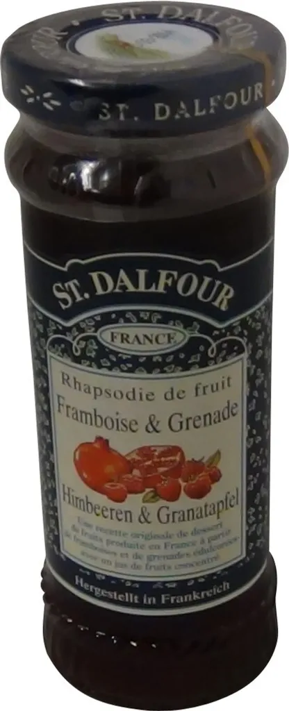 St. Dalfour Himbeere und Granatapfel Fruchtaufstrich Konfitüre 280g