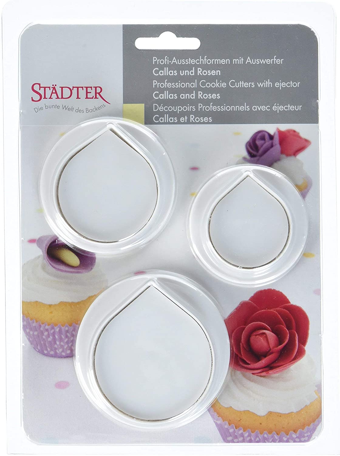 Städter 170285 Calla Lily Set of 3 with Ejector