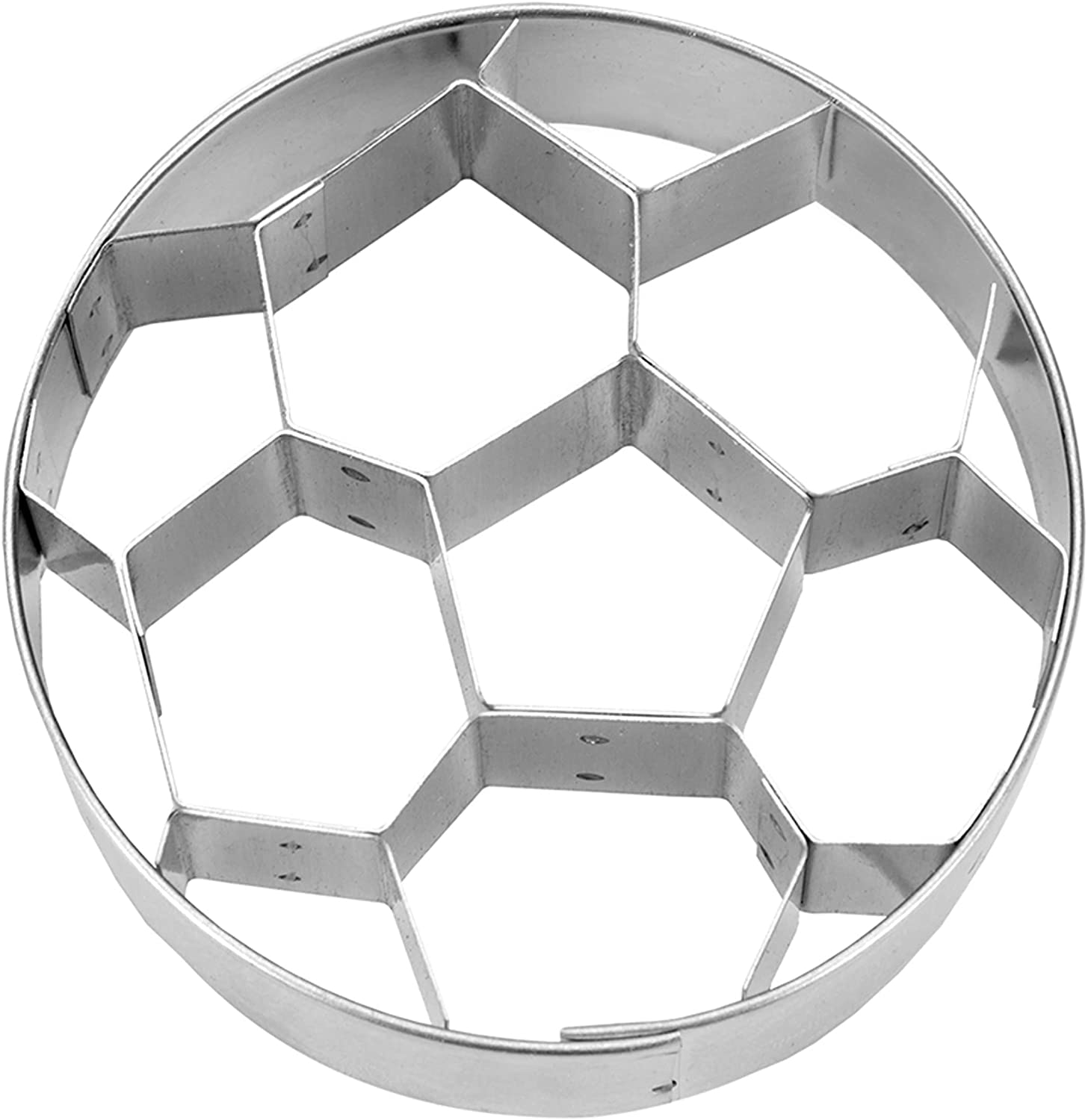 Staedter Städter 216747 Embossing Cookie Cutter Football Silver