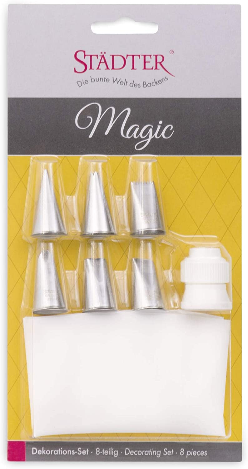 Staedter Städter Stainless Steel Icing Nozzles - Silver, 4 cm