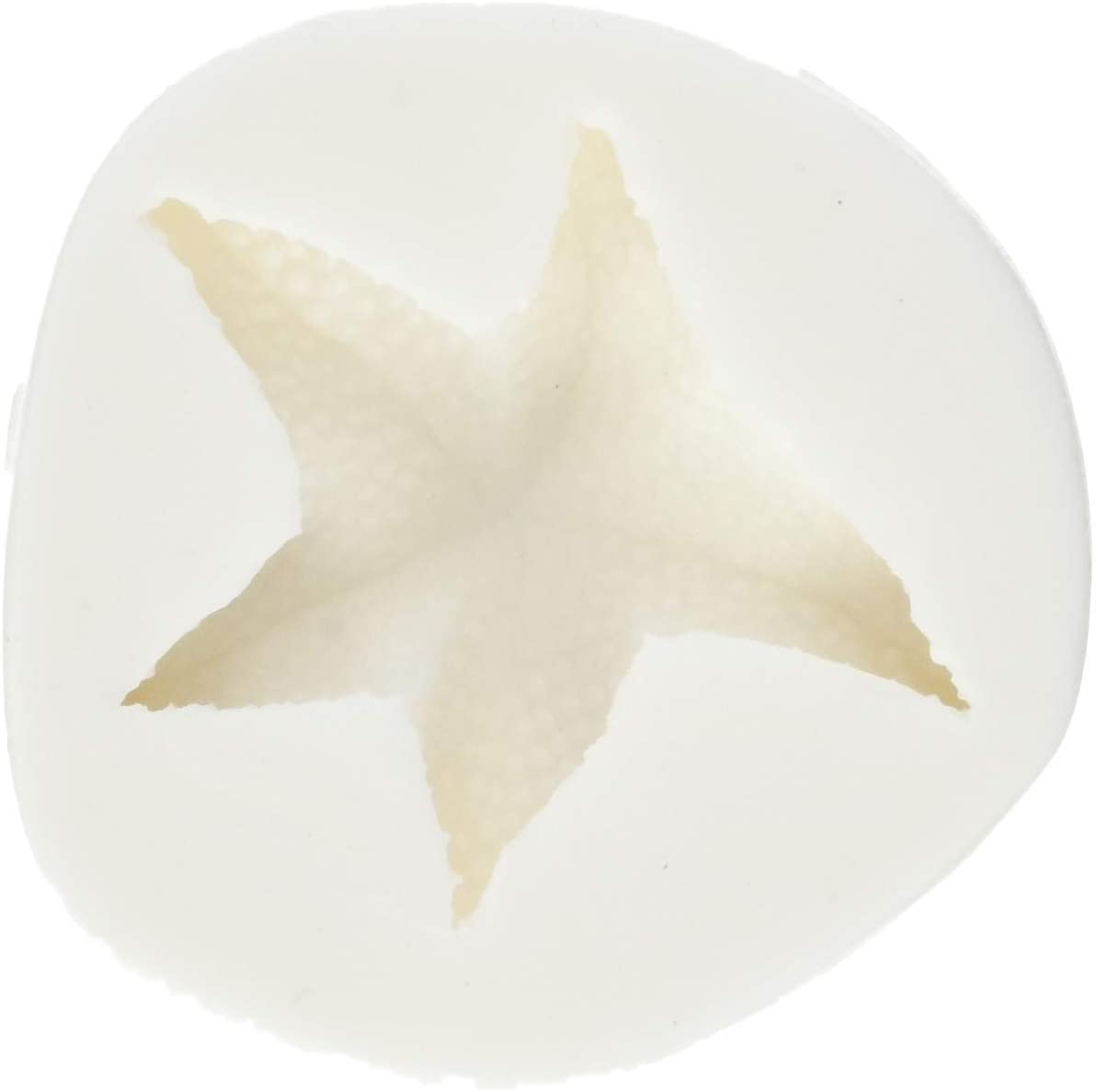 Staedter \'Städter 257504 Flexible – Model Starfish Silicone Mould, White, 4.5 x 4.5 x 3 cm