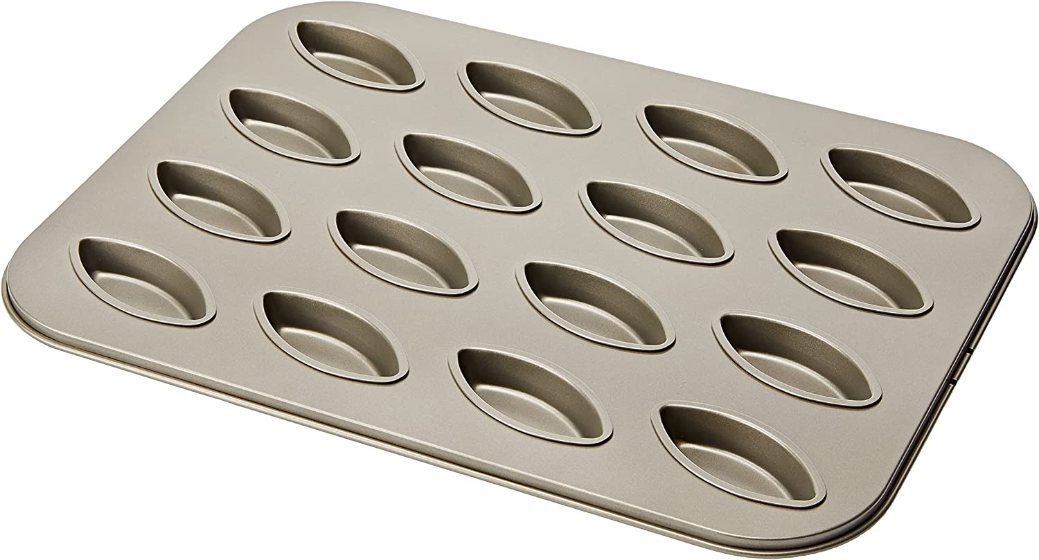 Staedter Städter 488076 Small Boat Baking Moulds Set of 16 Tin 35 x 27 cm Non-Stick