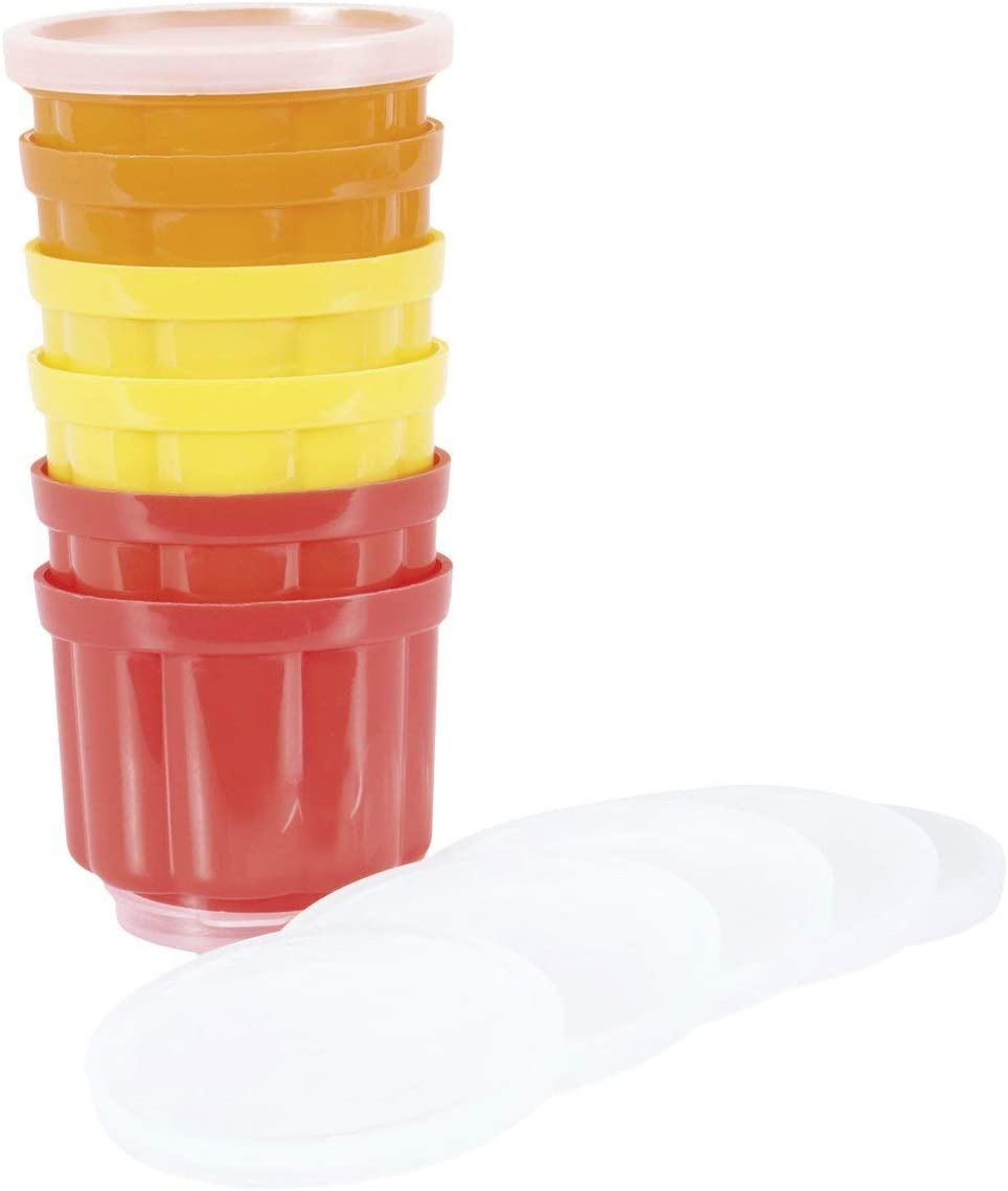 Staedter Städter 6 x Pudding Moulds Jelly Moulds With Lids (2) 125 ml