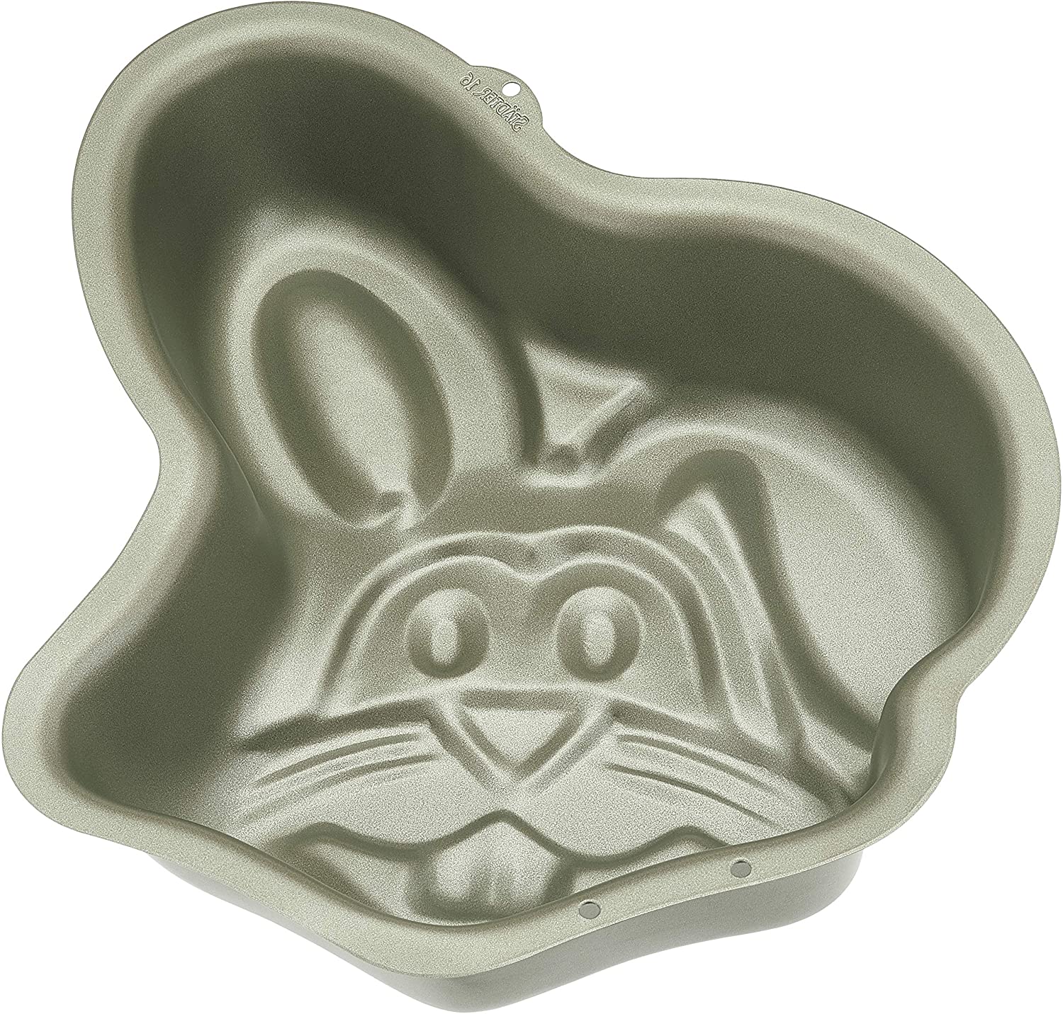Städter 601079 Baking Mould Bunny Face, Non-Stick Coating, Grey, 26 x 17 x 3 cm