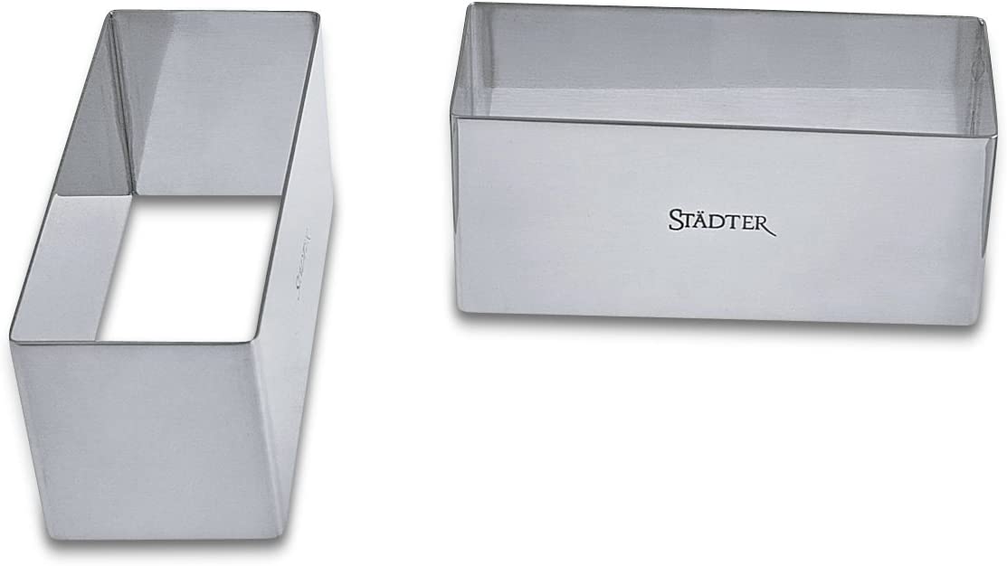 Städter Piccolino Rectangular Starter and Dessert Ring - Pack of 2