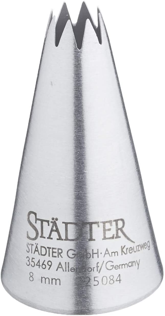 Staedter Städter 8 mm Stainless Steel Star Nozzle