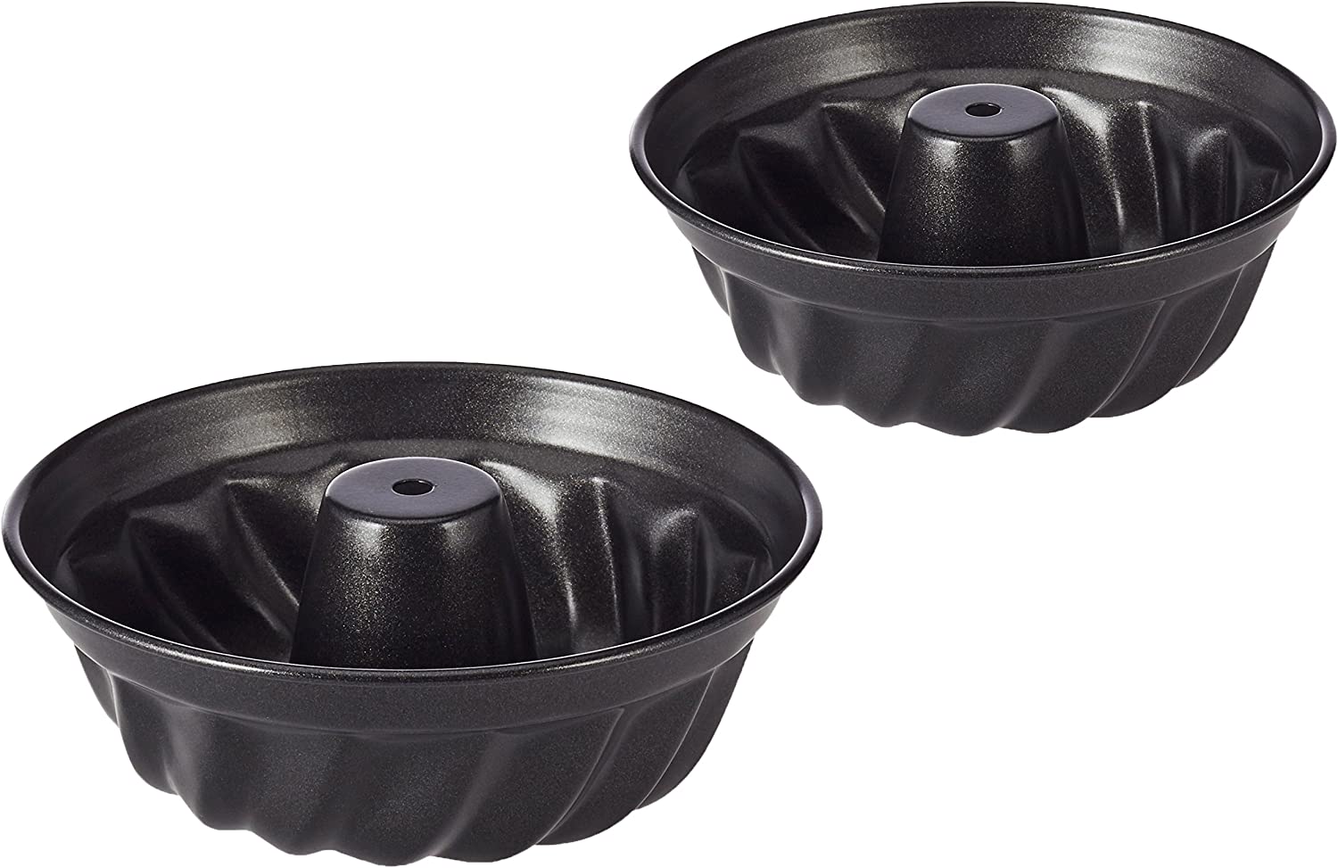 Städter 822115 Baking Mould for Gugelhupf Marble Cakes Diameter 10 cm Height 3 cm Set of 2
