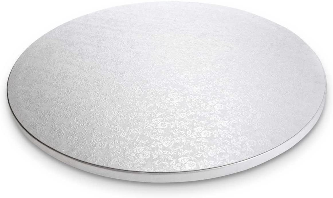 Staedter Städter 900028 Cake Board, Round Cake Plate, Cardboard, White (Pearl White), 30 x 30 x 1.2 cm