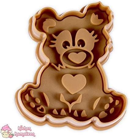 Staedter Städter Cookie Cutter Bear with Ejector, 6 cm