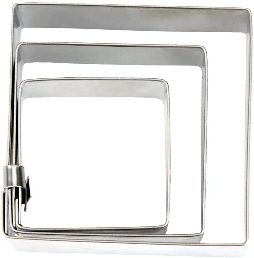 Staedter Städter Set of ST126039 Cookie Cutters Outdoor Square Cookie Cutter Set of 3