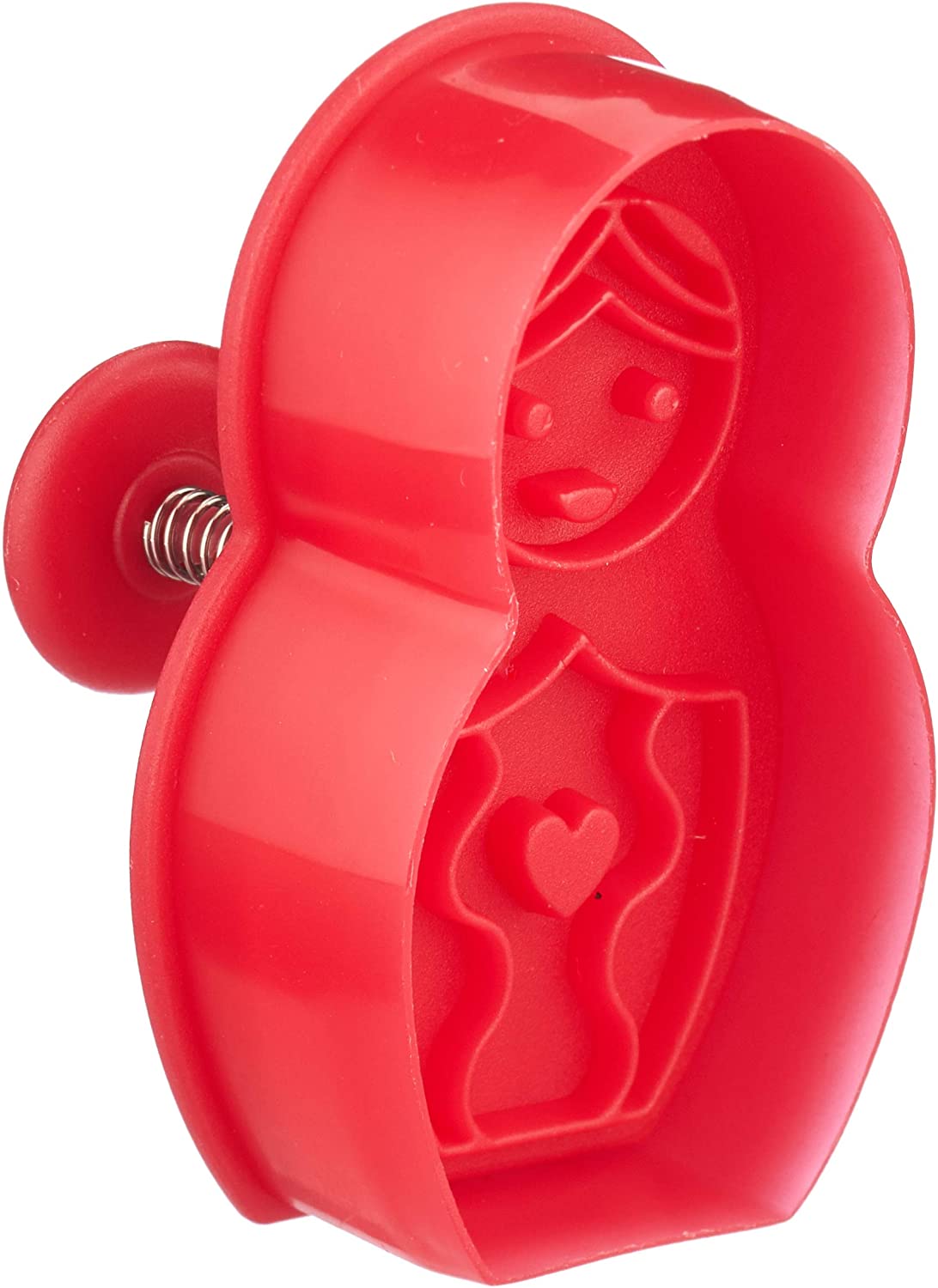 Staedter Städter ST170957 Russian Doll Cookie Cutter with Ejector Red Approximately 6 cm