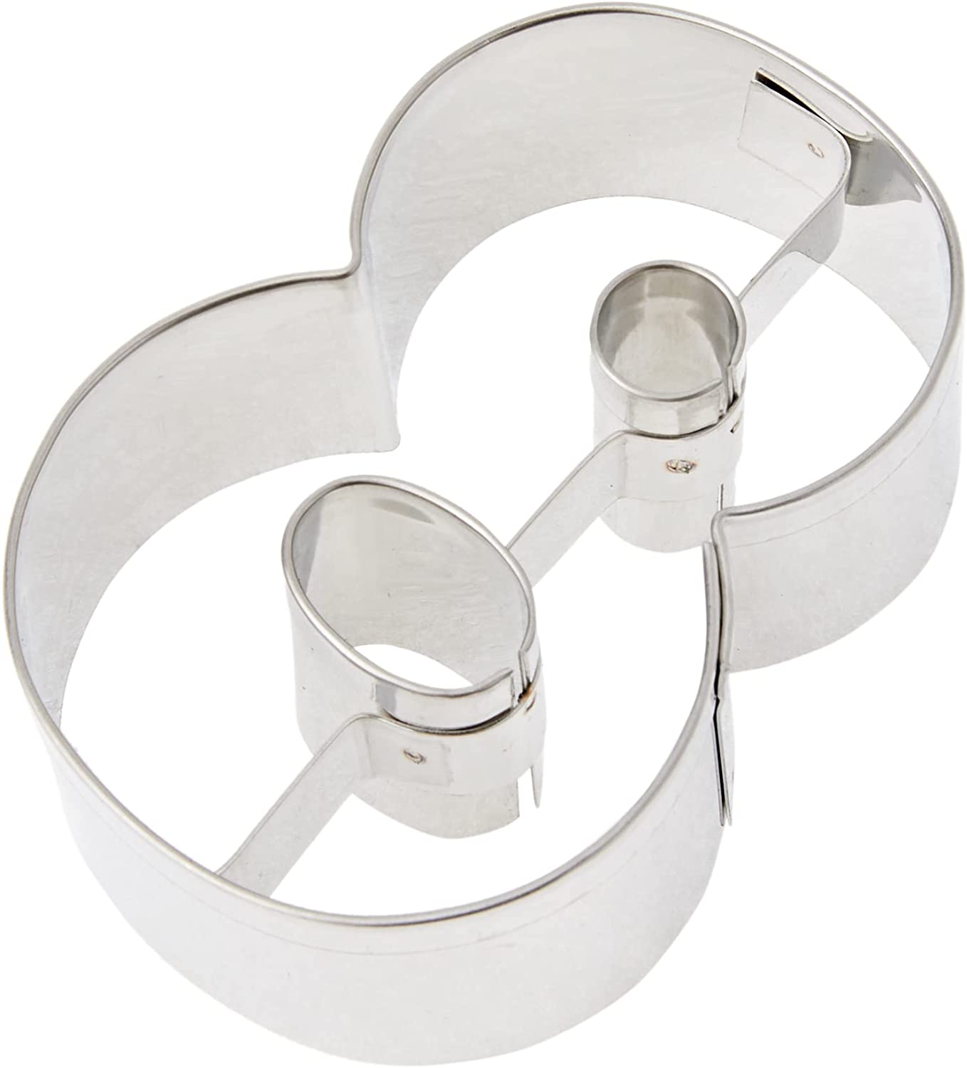 Staedter Cookie Cutter Number 8, Stainless Steel, 6.5 Cm