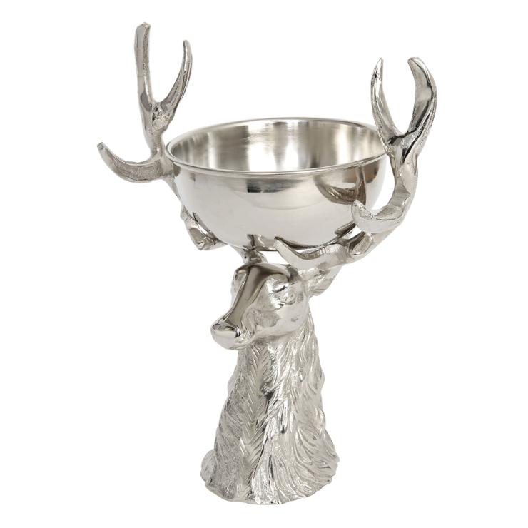 Stag Tripod Bowl With Deer