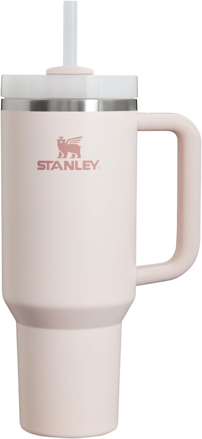 Stanley Quencher H2.0 Stainless Steel Tumbler with Lid, Rose Quartz 2.0, 1.2L