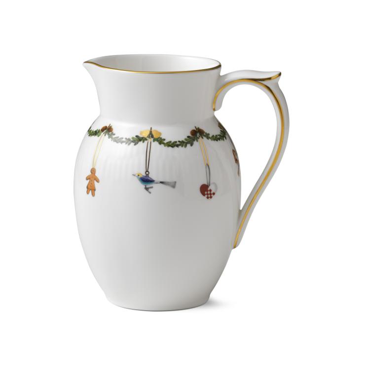 Royal Copenhagen Star Fluted Christmas Jug