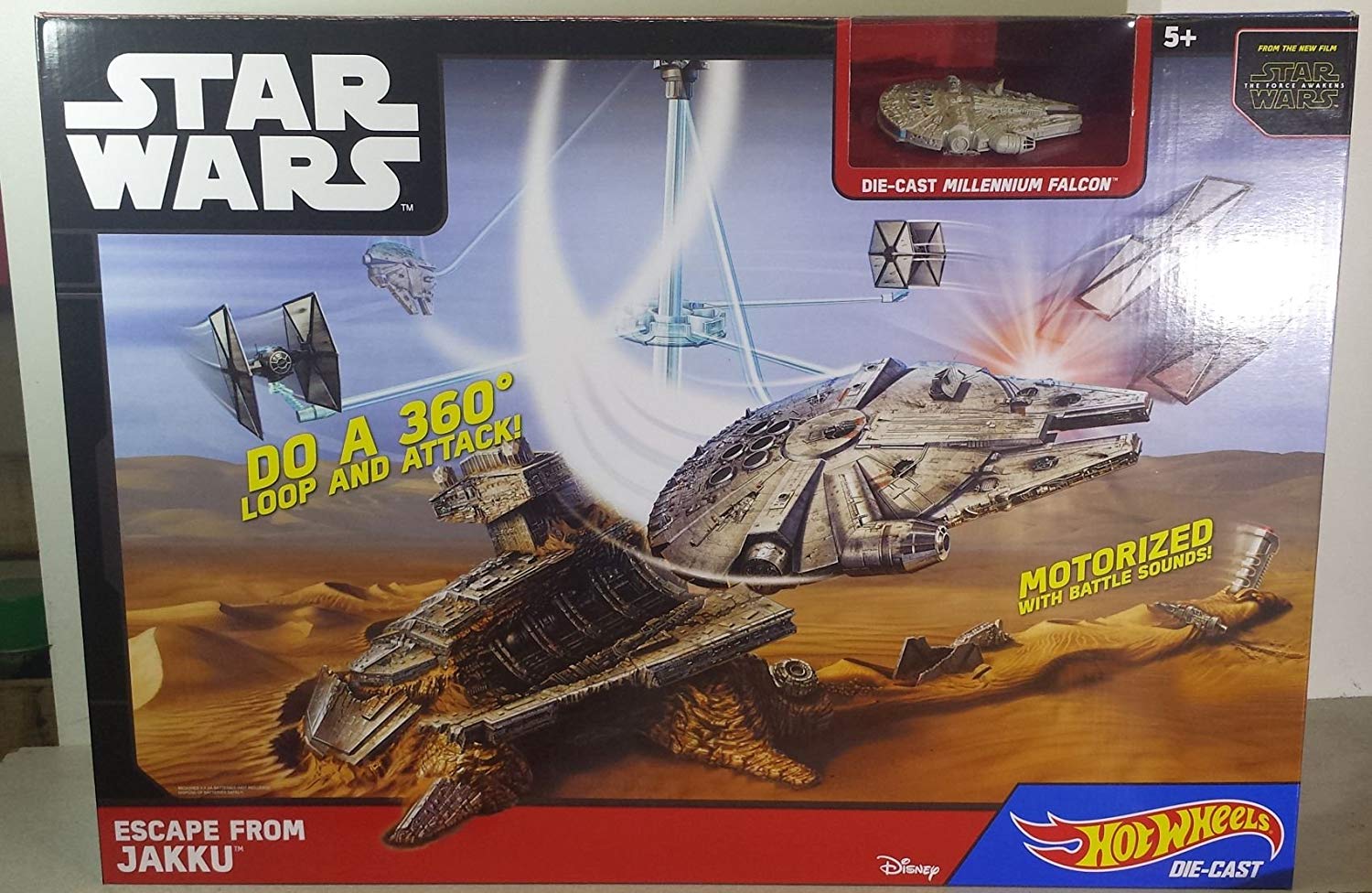Star Wars The Force Awakens Hot Wheels Starship Play Set By Mattel