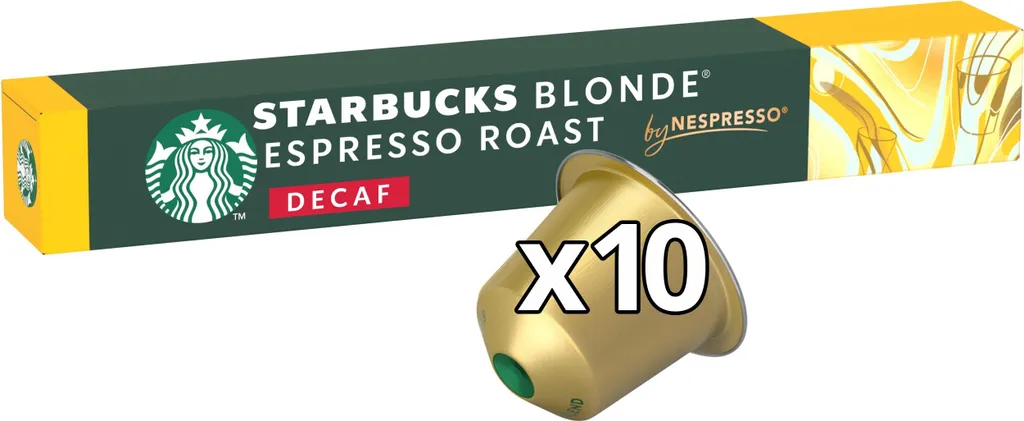 Starbucks Blonde Espresso Roast Decaffeinated for NESPRESSO (1 x 10 capsules)