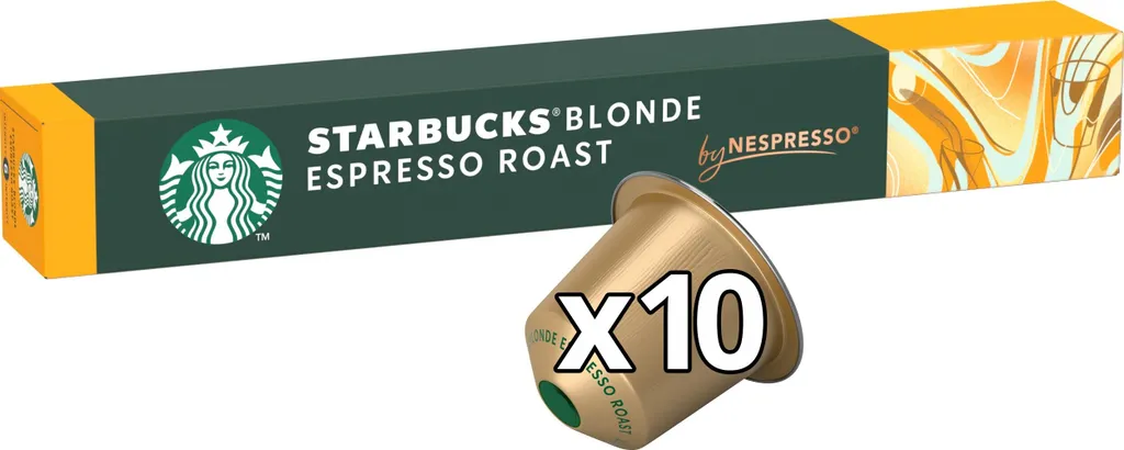 Starbucks Blonde Espresso Roast for Nespresso (1 x 10 capsules)