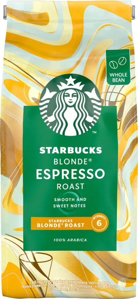 Starbucks Blonde Espresso Roast Coffee Beans 450g