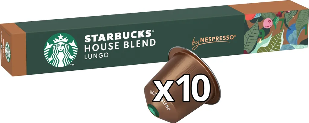 Starbucks House Blend Lungo Coffee Capsules 57g (10 Capsules)