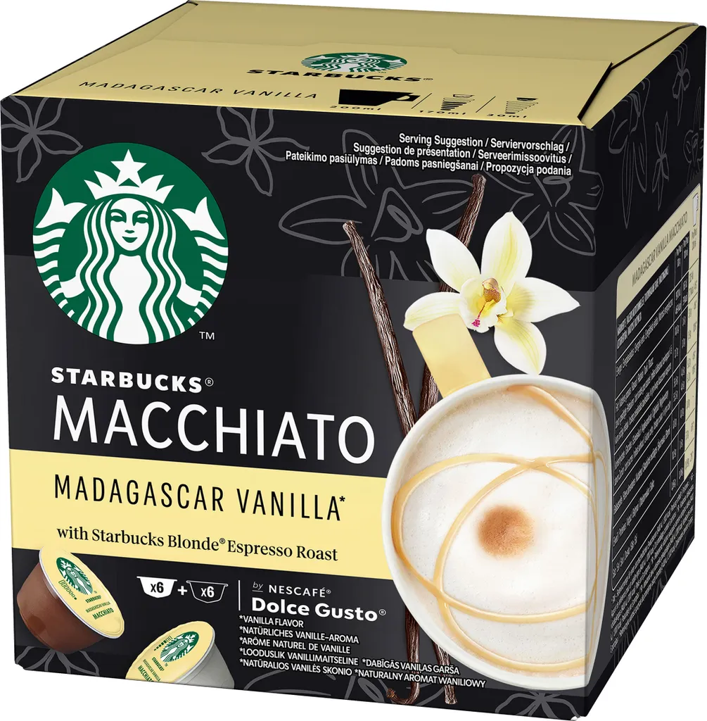 Starbucks Madagascar Vanilla Macchiato for NESCAFÉ Dolce Gusto (1 x 12 capsules)