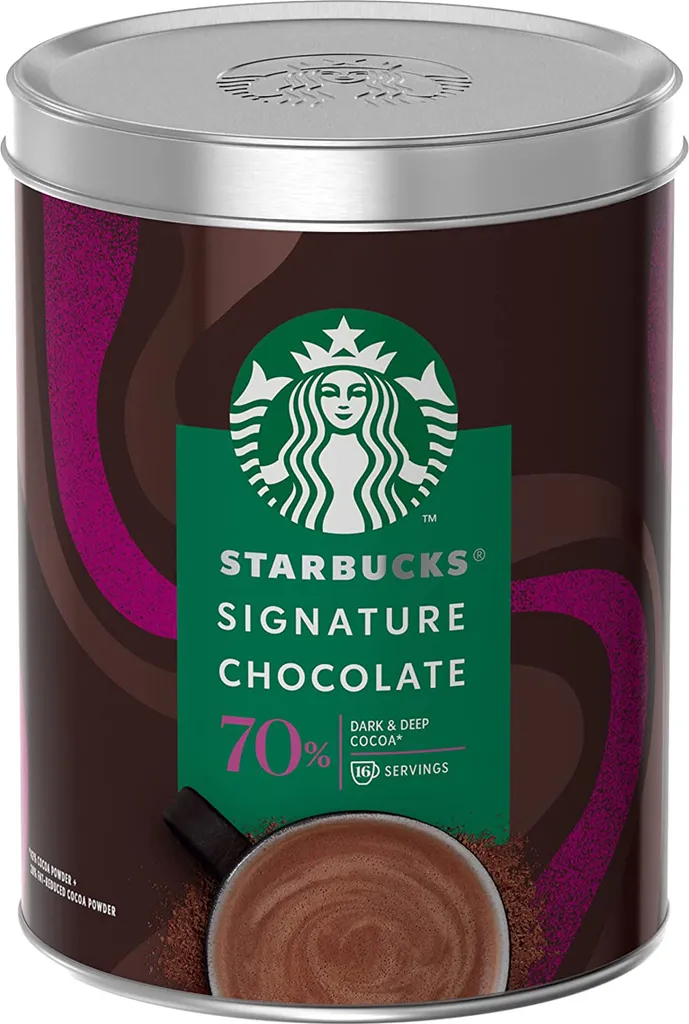Starbucks Signature Chocolate, Hot Chocolate, 300 g, Cocoa, CE, 381 kcal, 1593 kJ