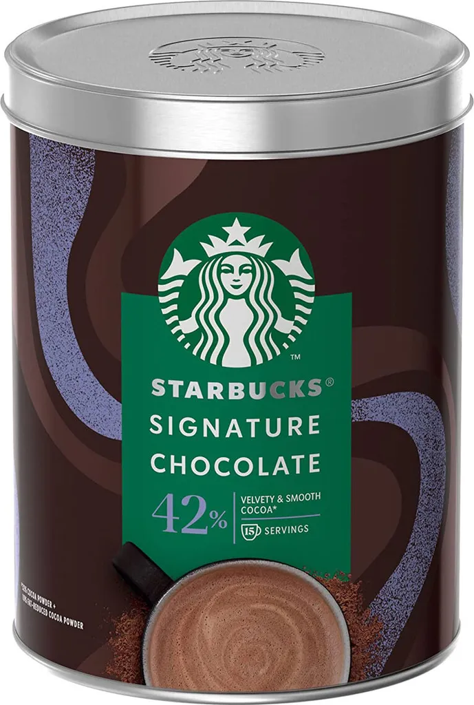 Starbucks Signature Chocolate, Hot Chocolate, 330 g, Cocoa, CE, 392 kcal, 1651 kcal