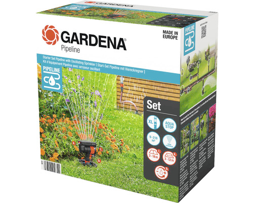 GARDENA Pipeline starter set including square sprinkler