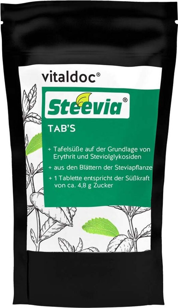 Steevia Tabs - Nachfüllbeutel 31g