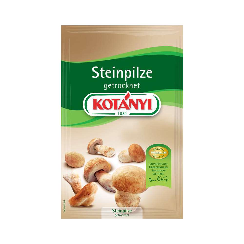 Porcini mushrooms, sliced ​​& dried