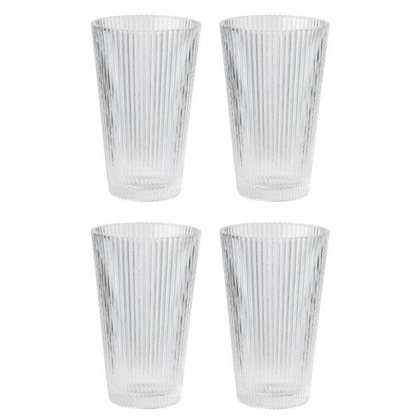 Stelton drinking glasses Pilastro clear (4 pieces)