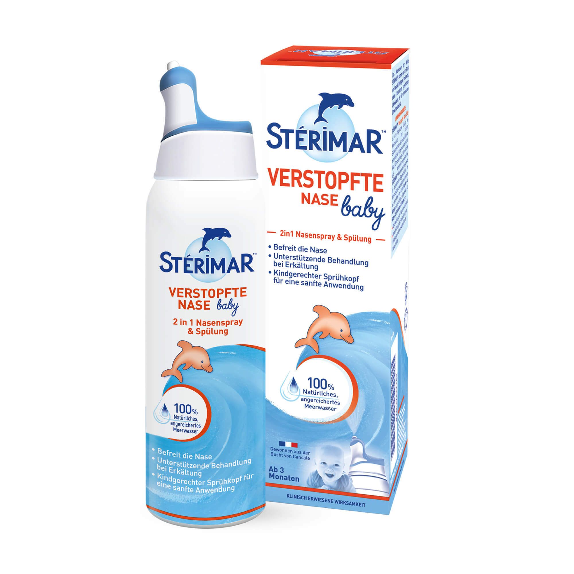 Sterimar® clogged nose baby 2in1 nasal spray & rinse